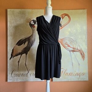 N&N Nik & Nash Black Romber One Piece Surplice V Sleeveless Shorts Black L USA